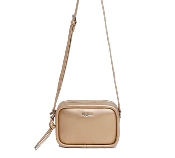 Pepe Jeans Bolso Brianae Metal Dorada - Imagen 2