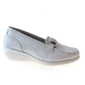 24hrs Mocasín Piel Sra Silver