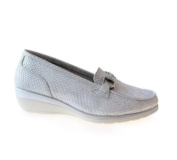 24hrs Mocasín Piel Sra Silver