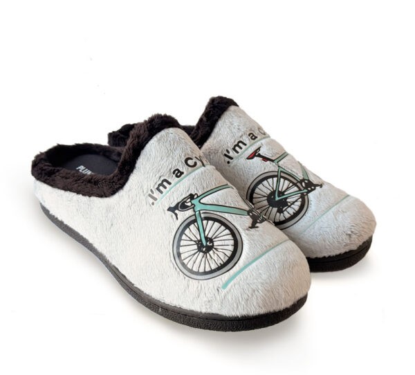 Plumaflex Zapatillas Hombre Abiertas Bicicleta Gris - Imagen 3