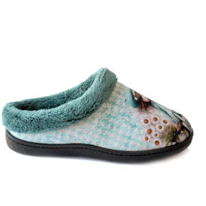 Plumaflex Zapatilla Casa Mujer abierta Niña Verde