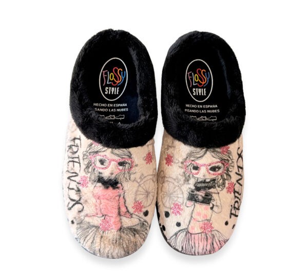 Flossy Zapatilla Mujer Abiertas Bailarina Beige - Imagen 2