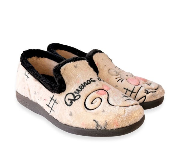 Flossy Zapatillas Cerradas Mujer Beige Ratón - Imagen 3