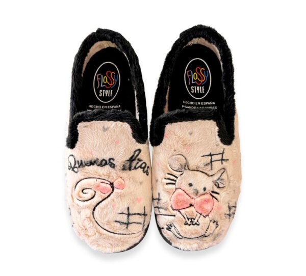 Flossy Zapatillas Cerradas Mujer Beige Ratón - Imagen 2
