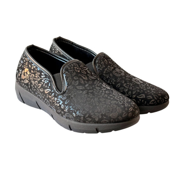 Rodevil Zapatilla Cerrada Mujer Negro Elástico - Imagen 2