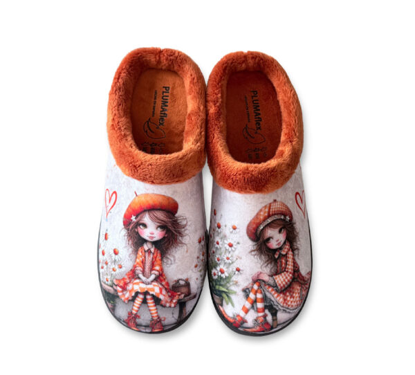 Pluma Flex Zapatilla Mujer Naranja - Imagen 4