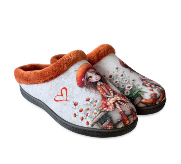 Pluma Flex Zapatilla Mujer Naranja - Imagen 2