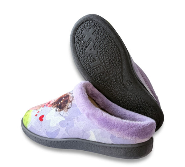 Pluma Flex Zapatilla Mujer Moño Lila - Imagen 3