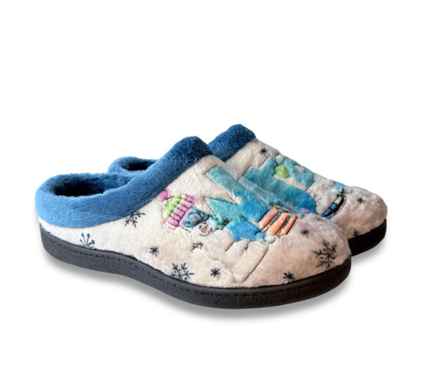 Pluma Flex Zapatilla Mujer Winter Azul - Imagen 3