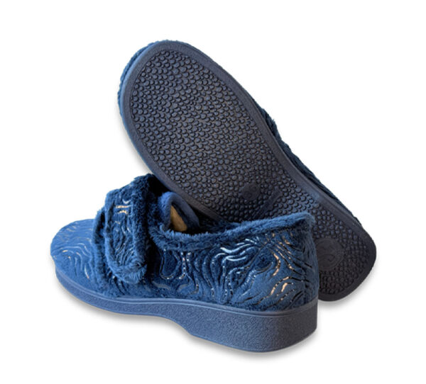 A Campello Zapatilla Mujer Cerrada Marino Velcro - Imagen 4