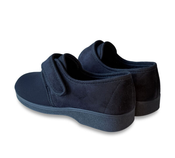 A Campello Zapatilla Mujer Cerrada Negra Velcro - Imagen 3