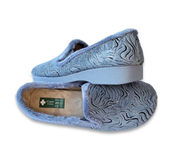 A Campello Zapatilla Mujer Cerrada Azul Cielo - Imagen 3