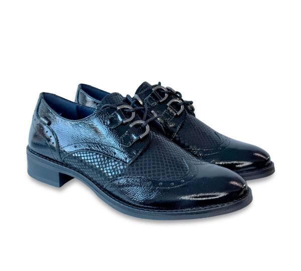 Dorking Zapato Mujer Harvar Cordones Negro - Imagen 2