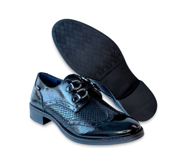 Dorking Zapato Mujer Harvar Cordones Negro - Imagen 4