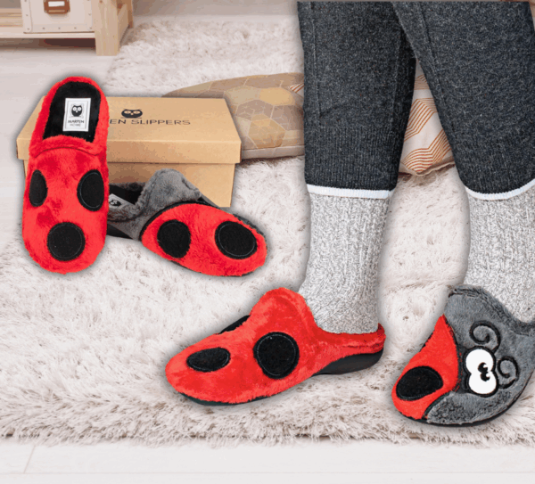 Marpen Slippers Zapatilla Abierta Mujer Mariquita Roja - Imagen 6