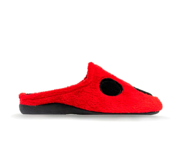 Marpen Slippers Zapatilla Abierta Mujer Mariquita Roja