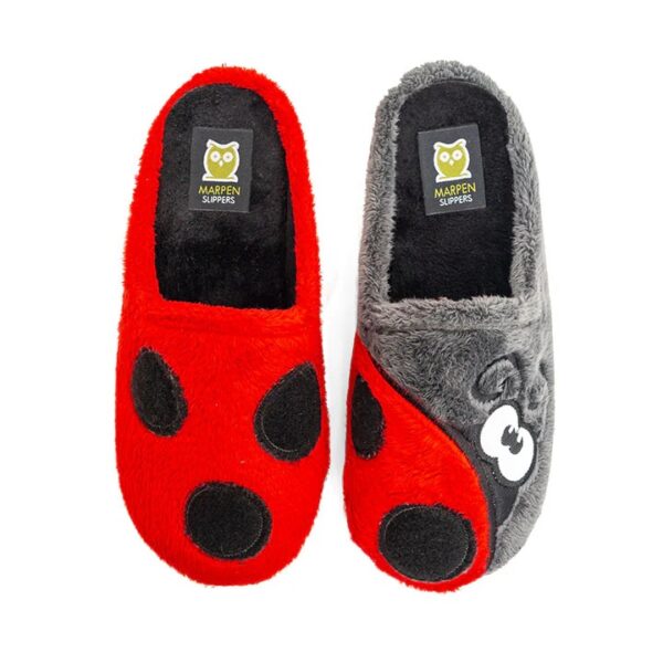 Marpen Slippers Zapatilla Abierta Mujer Mariquita Roja - Imagen 2
