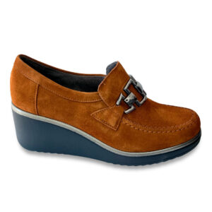 Pitillos Zapato Mujer Cuña Cuero
