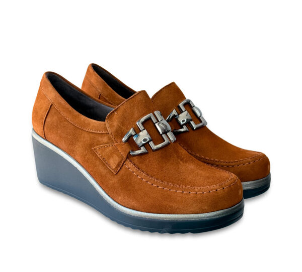 Pitillos Zapato Mujer Cuña Cuero - Imagen 2