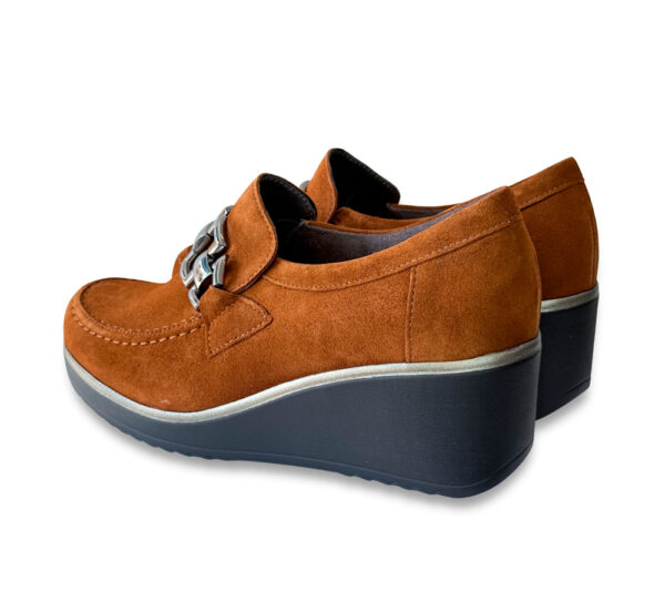 Pitillos Zapato Mujer Cuña Cuero - Imagen 4