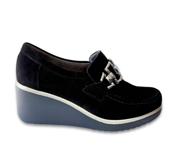 Pitillos Zapato Mujer Cuña Negro
