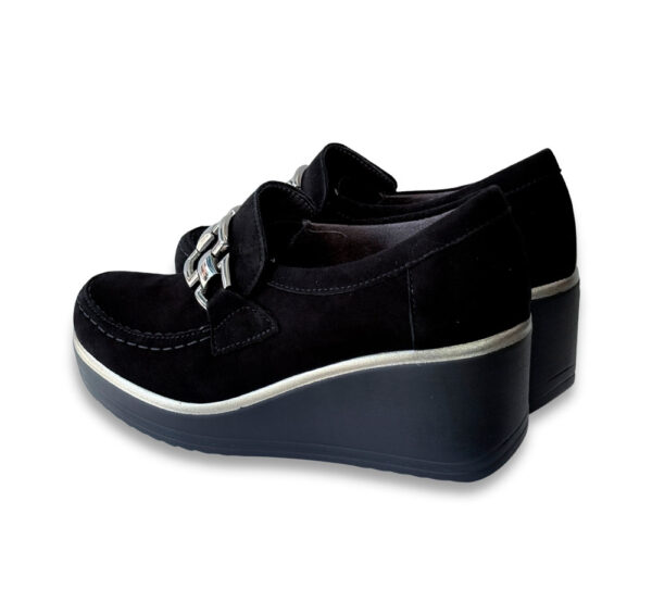 Pitillos Zapato Mujer Cuña Negro - Imagen 4