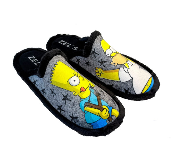 Zel's Zapatillas Hombre Abierta Negra - Imagen 3