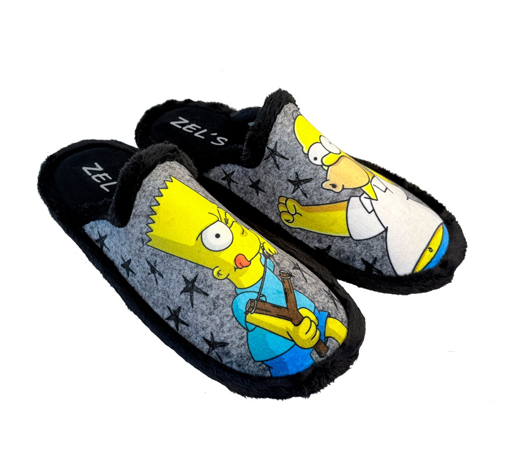 Zel's Zapatillas Hombre Abierta Negra - Imagen 3