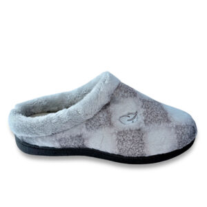 Pluma Flex Zapatilla Mujer Abierta Gris