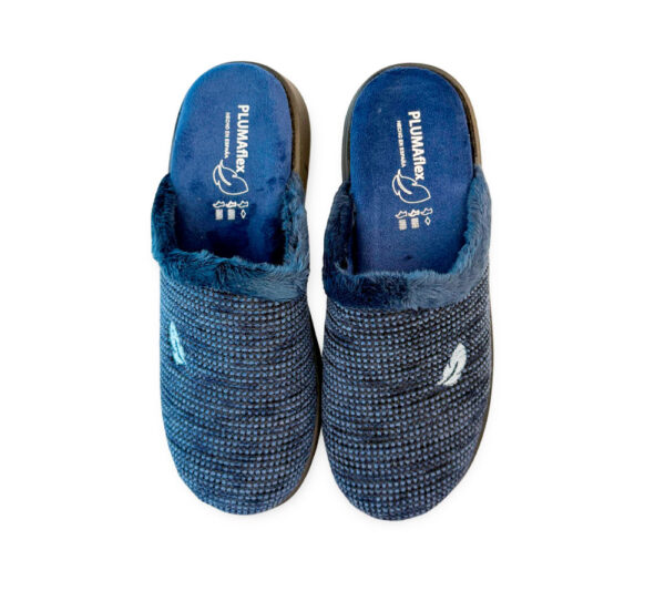 Pluma Flex Zapatilla Mujer Abierta Azul - Imagen 2
