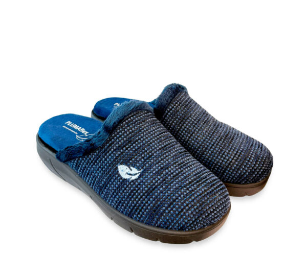 Pluma Flex Zapatilla Mujer Abierta Azul - Imagen 3