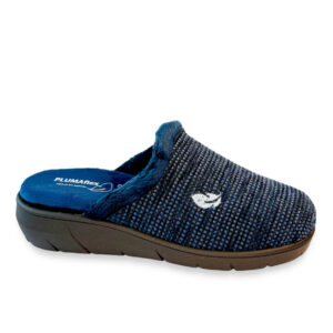 Pluma Flex Zapatilla Mujer Abierta Azul