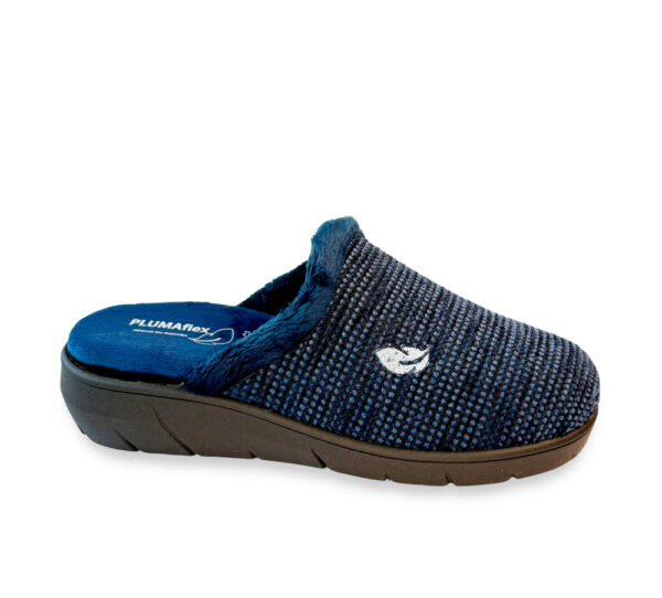 Pluma Flex Zapatilla Mujer Abierta Azul