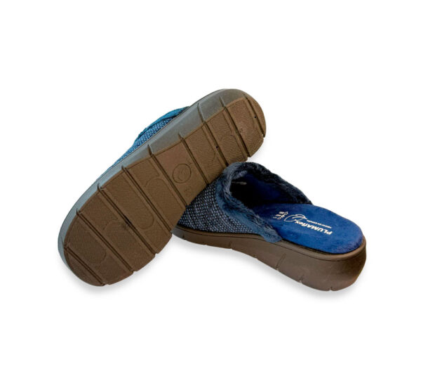 Pluma Flex Zapatilla Mujer Abierta Azul - Imagen 4