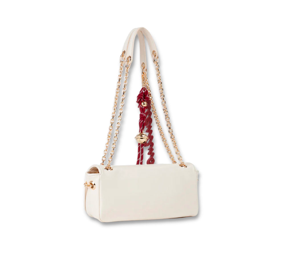 Valentino Bags Bolso de Hombro Winter Re Blanco - Imagen 3