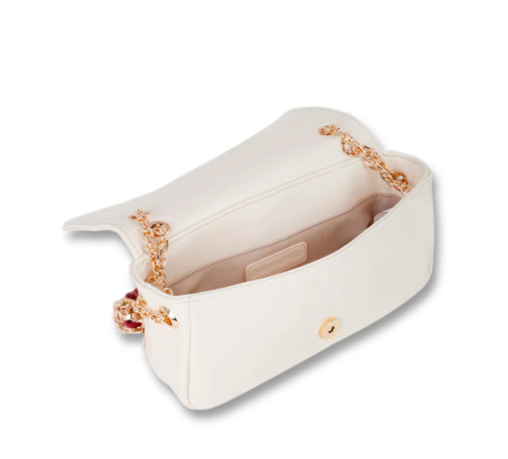 Valentino Bags Bolso de Hombro Winter Re Blanco - Imagen 4