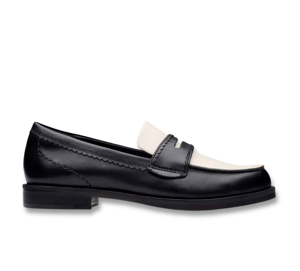 Clarks Mocasín Mujer Straven Edge Negro