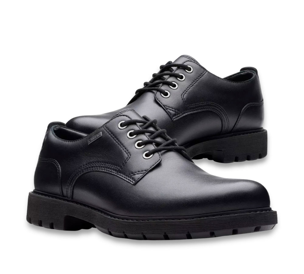 Clarks Zapato Batcombe Tie Gore-Tex Negro - Imagen 3