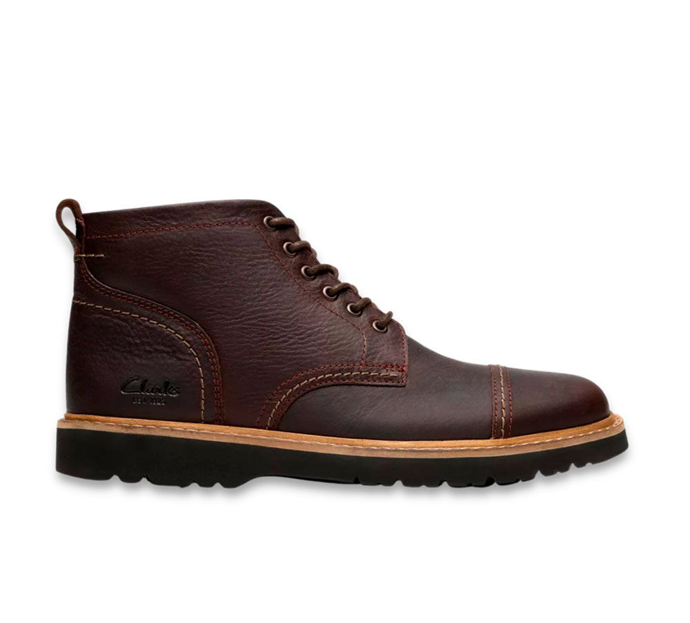 Clarks Botín Hombre Weltridge Zip Marrón