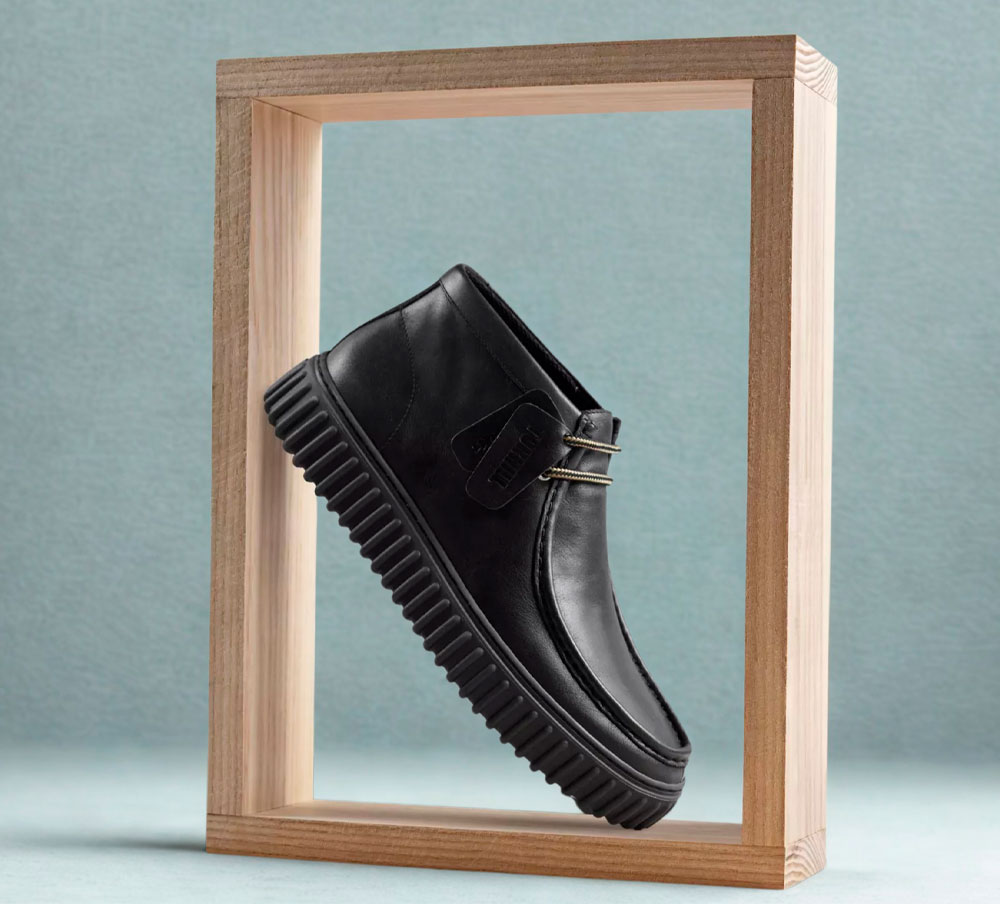 Clarks Botín Hombre Torhill Hi Negro