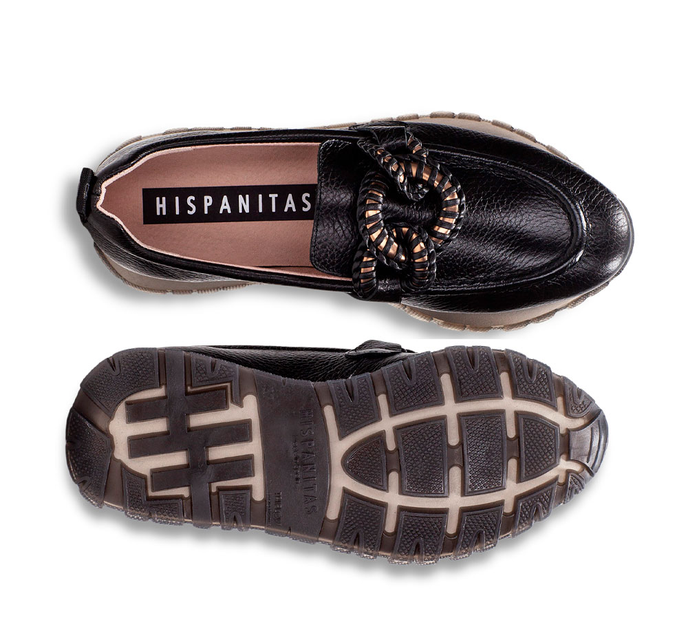 Hispanitas Mocasín Mujer Sport Kansas Negro - Imagen 5
