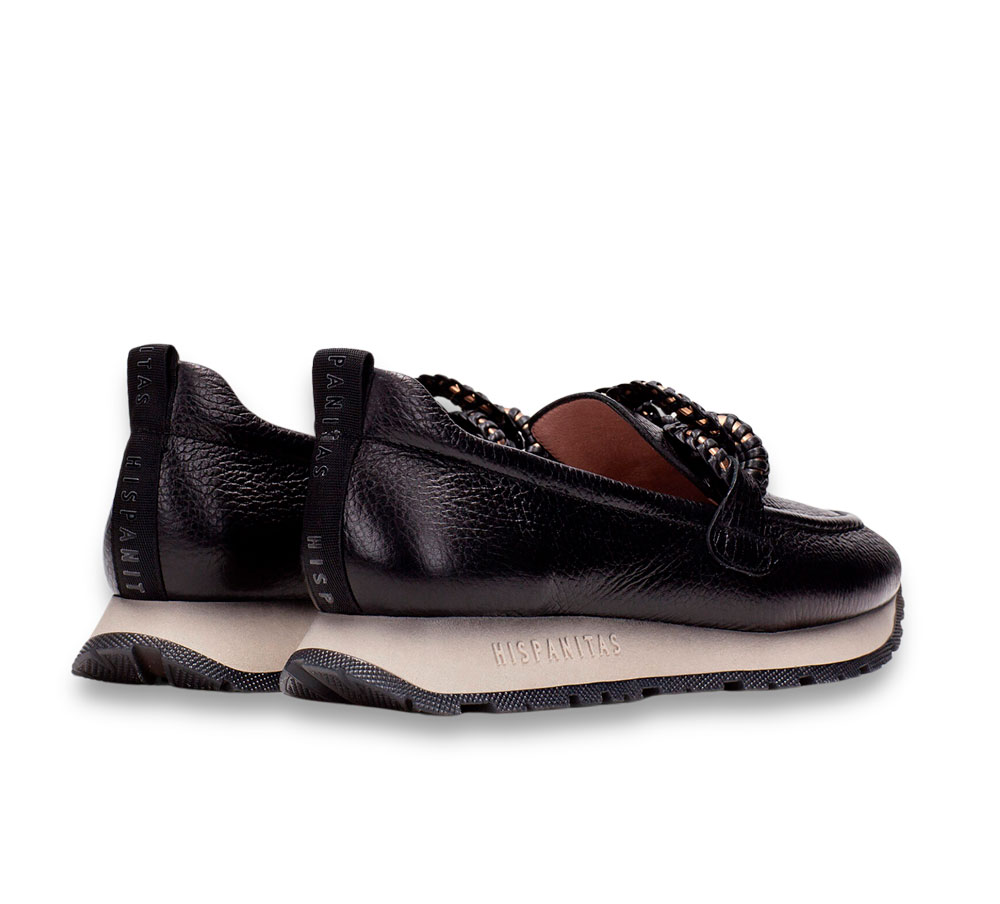 Hispanitas Mocasín Mujer Sport Kansas Negro - Imagen 4