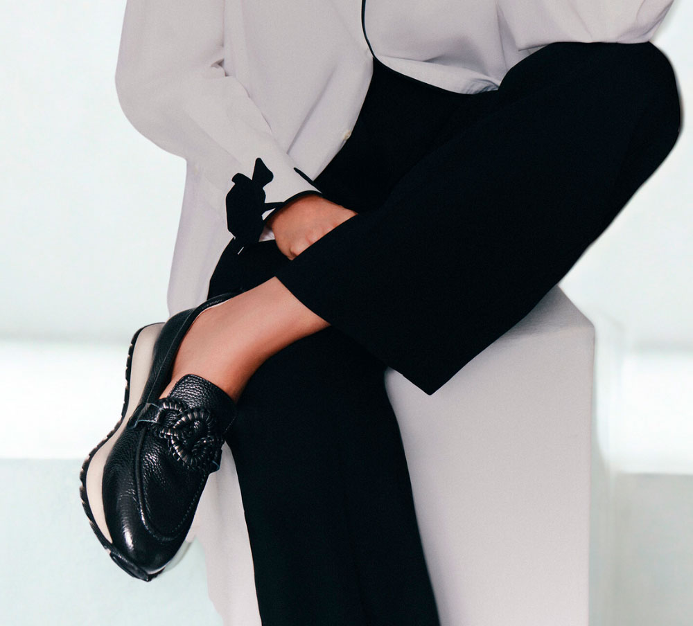 Hispanitas Mocasín Mujer Sport Kansas Negro