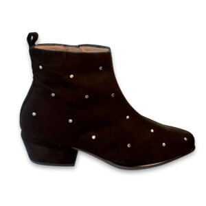 Wonders Botin Mujer Ante Tachuelas Negro