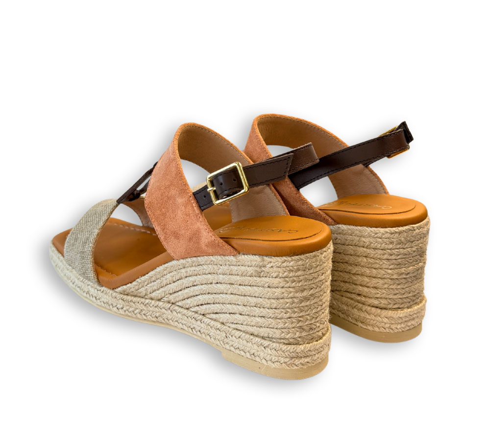 Casteller alpargatas mujer cuña teja - Imagen 3