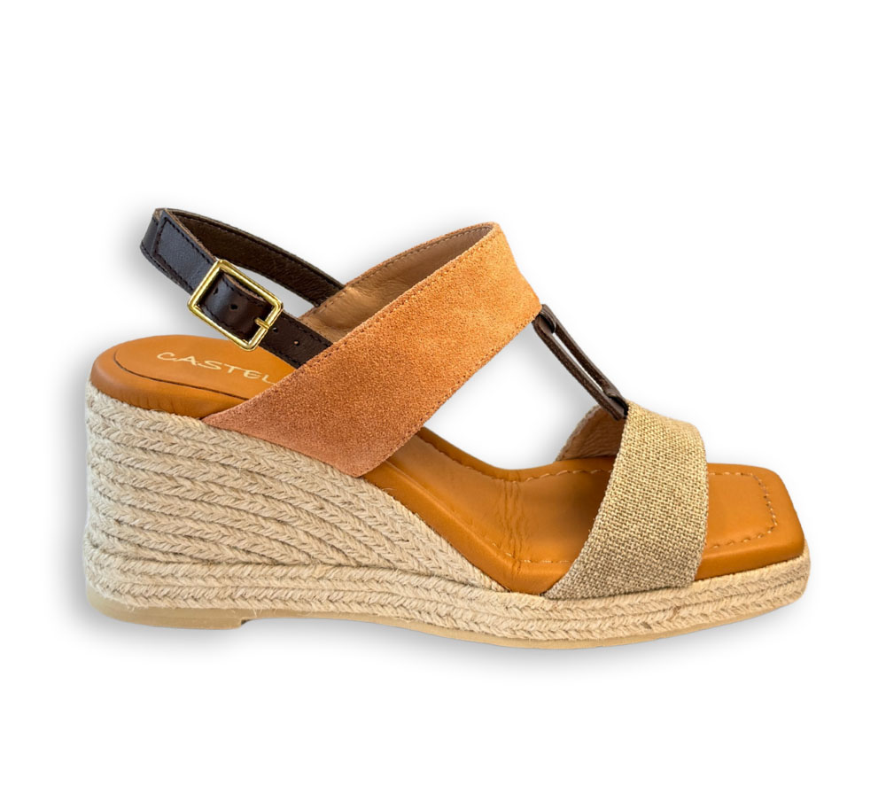 Casteller alpargatas mujer cuña teja