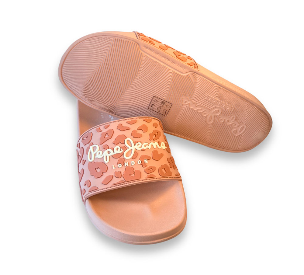 Pepe Jeans Chancla Mujer Slider Leo W Rosa - Imagen 4
