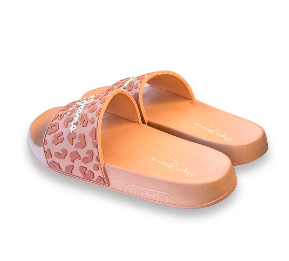 Pepe Jeans Chancla Mujer Slider Leo W Rosa - Imagen 3