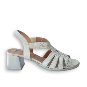 Pitillos Sandalia Tacón Mujer Plata