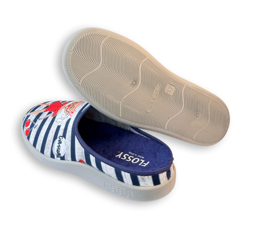 Flossy Zapatilla de Casa Mujer Azul - Imagen 4